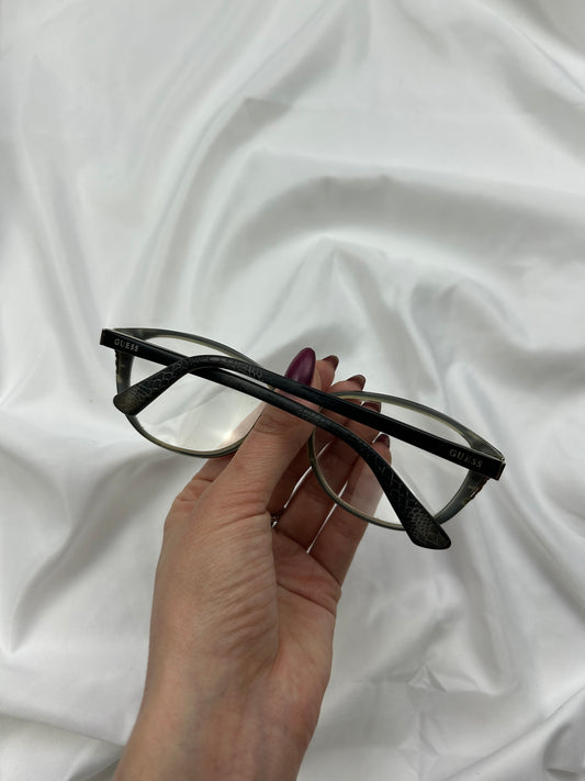Black y2k siren Bayonetta office glasses (with prescription)