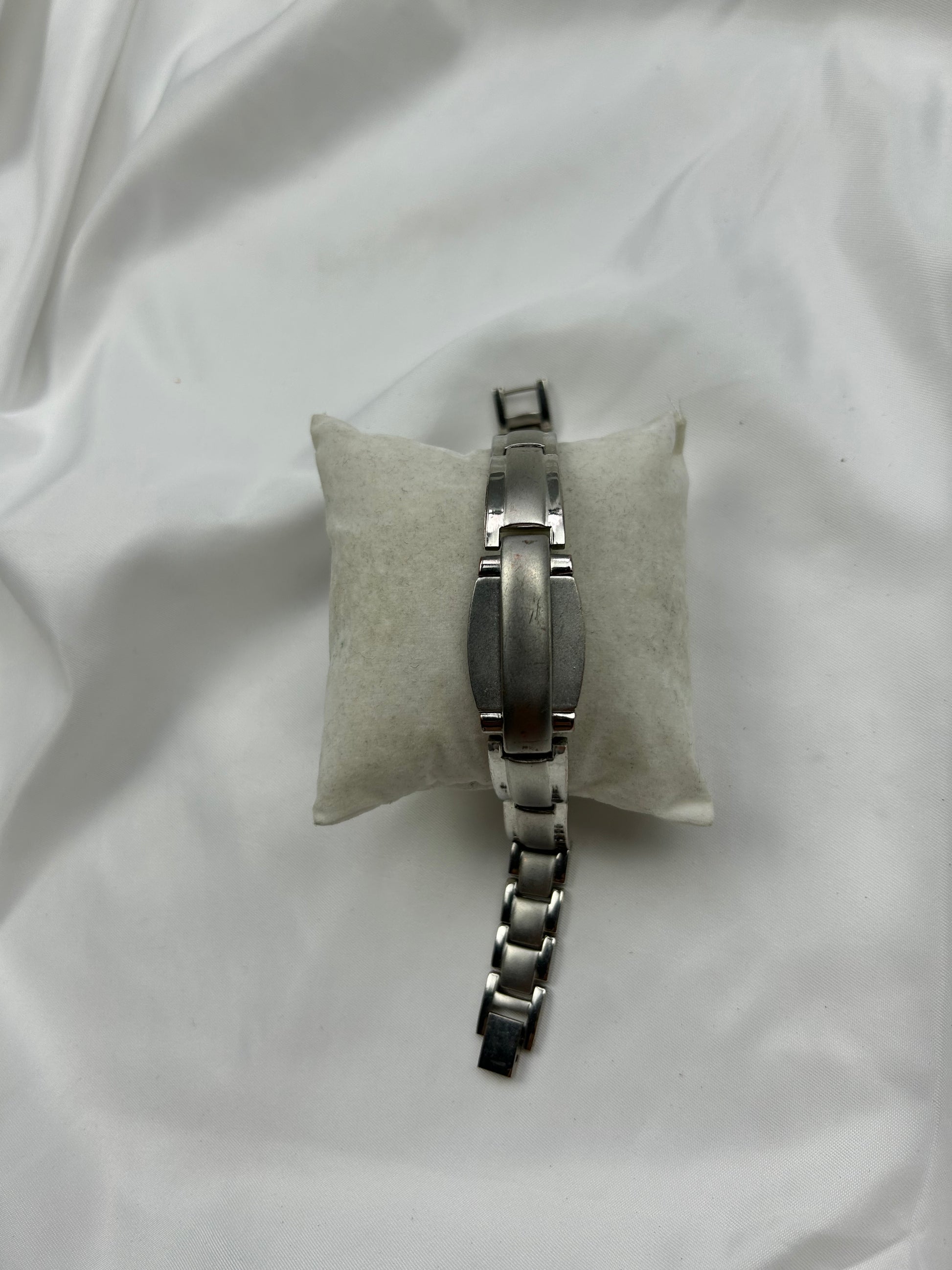 Vintage silver  inox bracelet jewelry watch