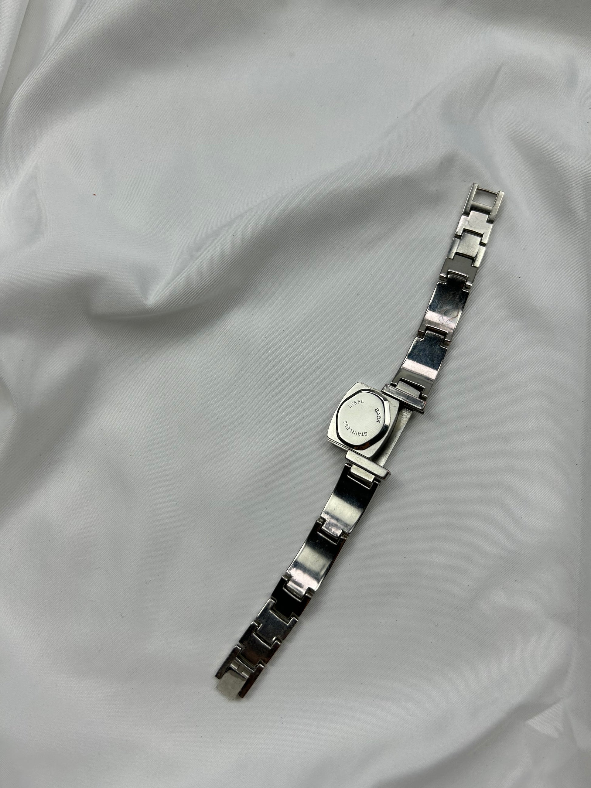 Vintage silver  inox bracelet jewelry watch
