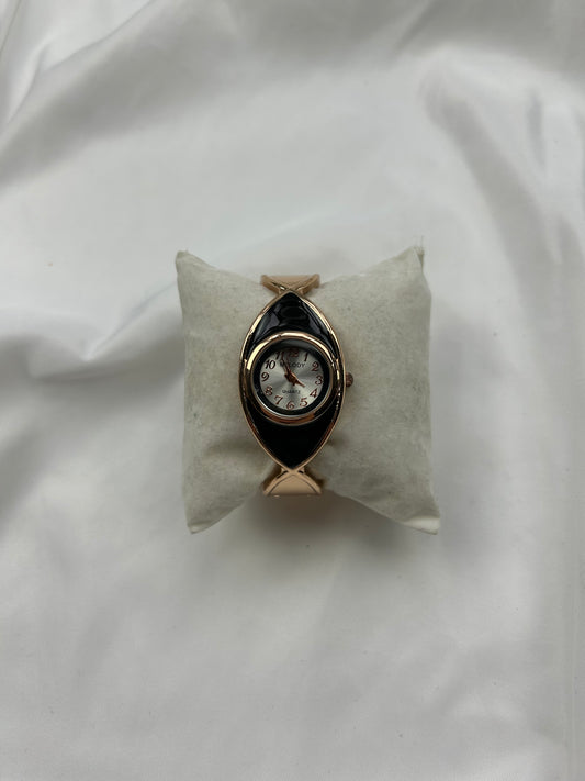 Vintage gold  inox bracelet jewelry watch