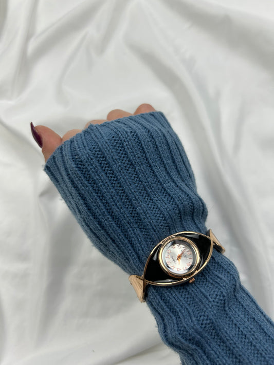 Vintage gold  inox bracelet jewelry watch