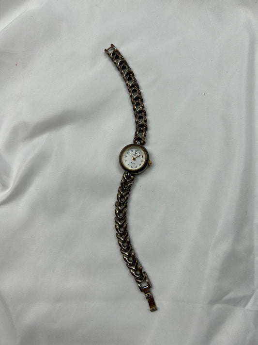 Vintage gold  inox bracelet jewelry watch