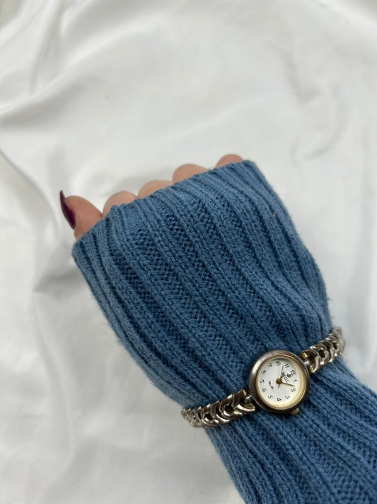Vintage gold  inox bracelet jewelry watch