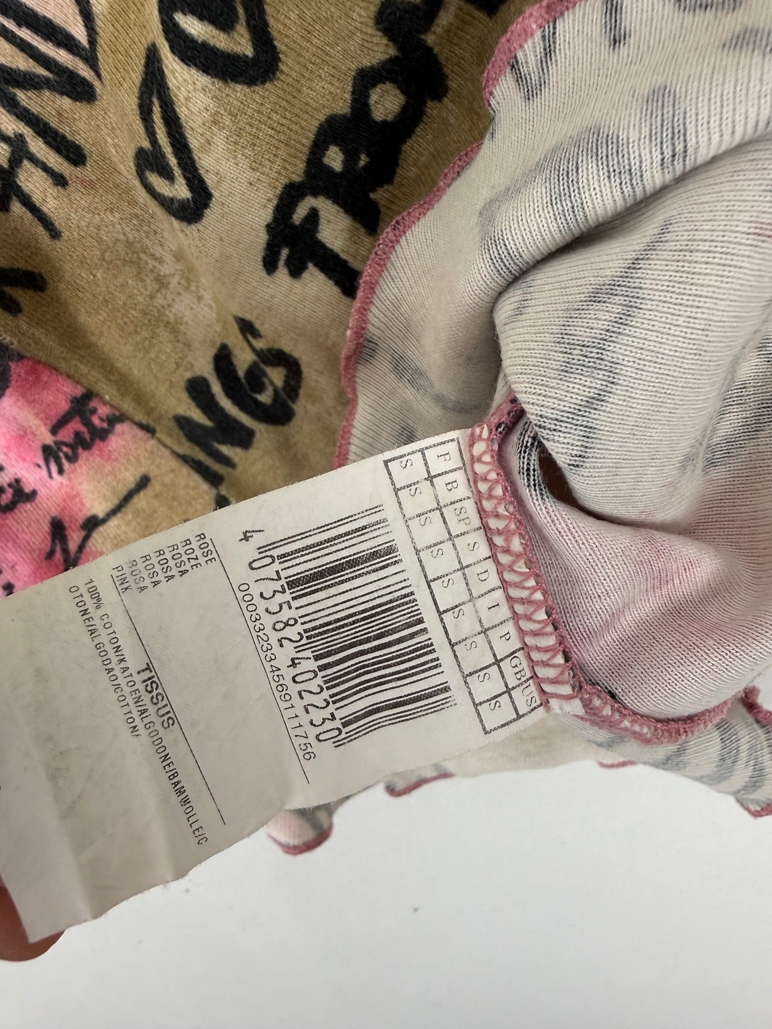 Pink graphic tank top (S)