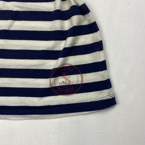 Black & white striped cotton tank top (S/M)