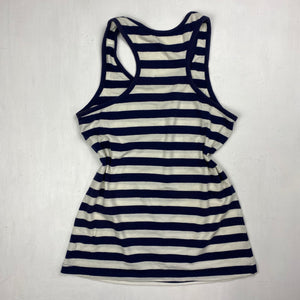 Black & white striped cotton tank top (S/M)