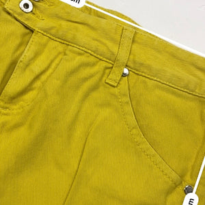 Yellow denim low rise mini skirt (S/M)