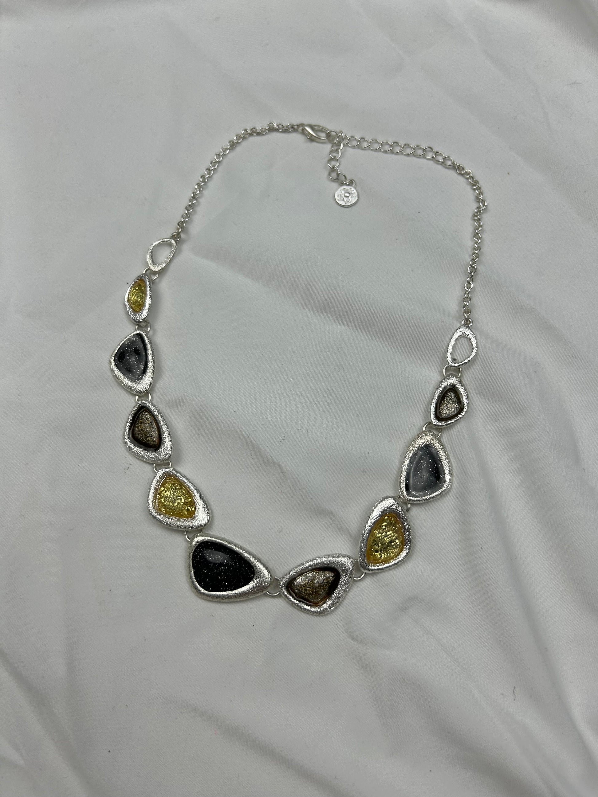 Silver stainless steel pearls necklace + bracelet set