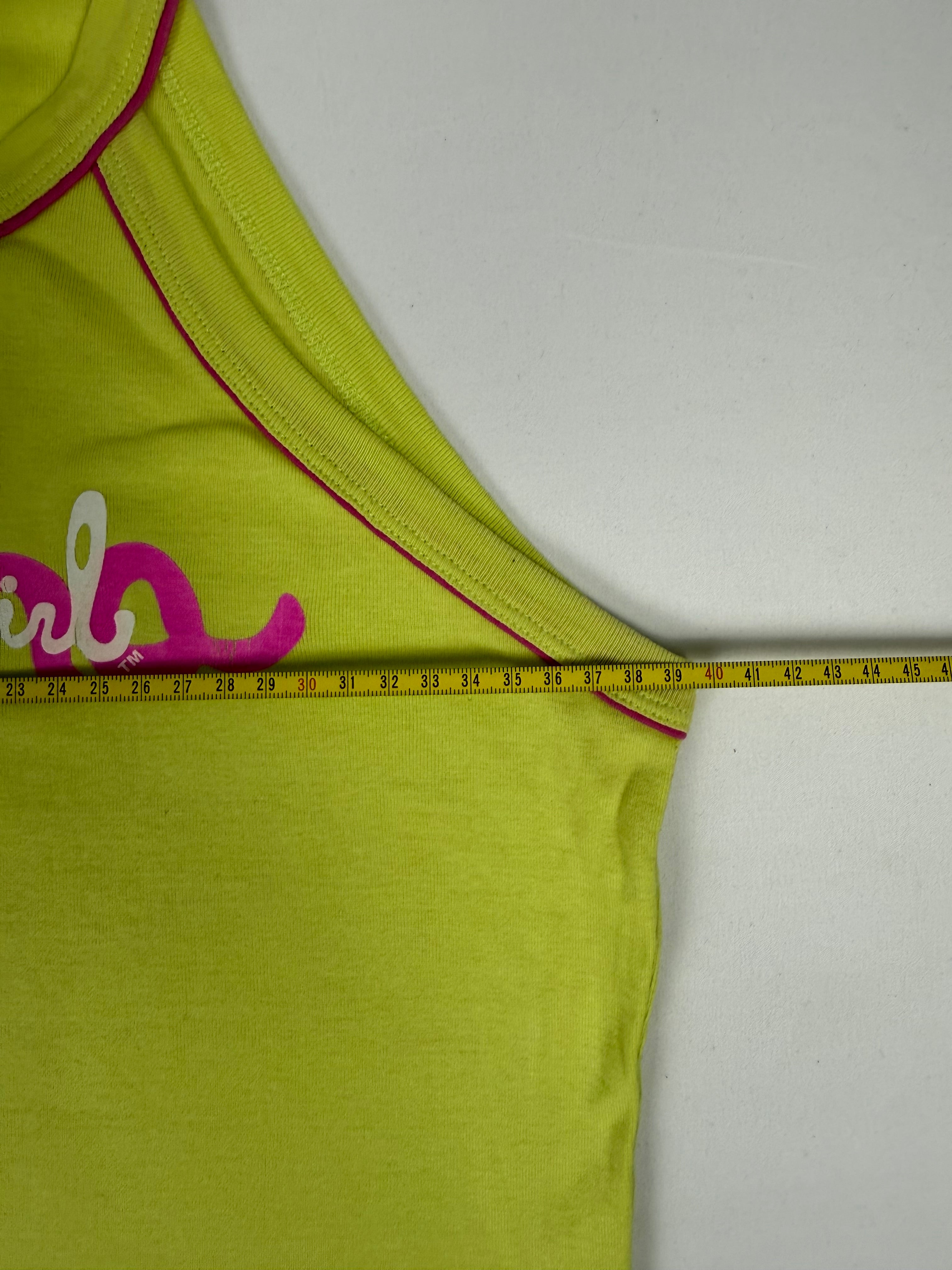 Haut en coton vert à motifs (M)