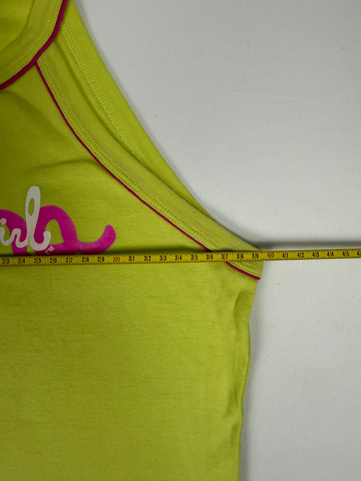 Haut en coton vert à motifs (M)