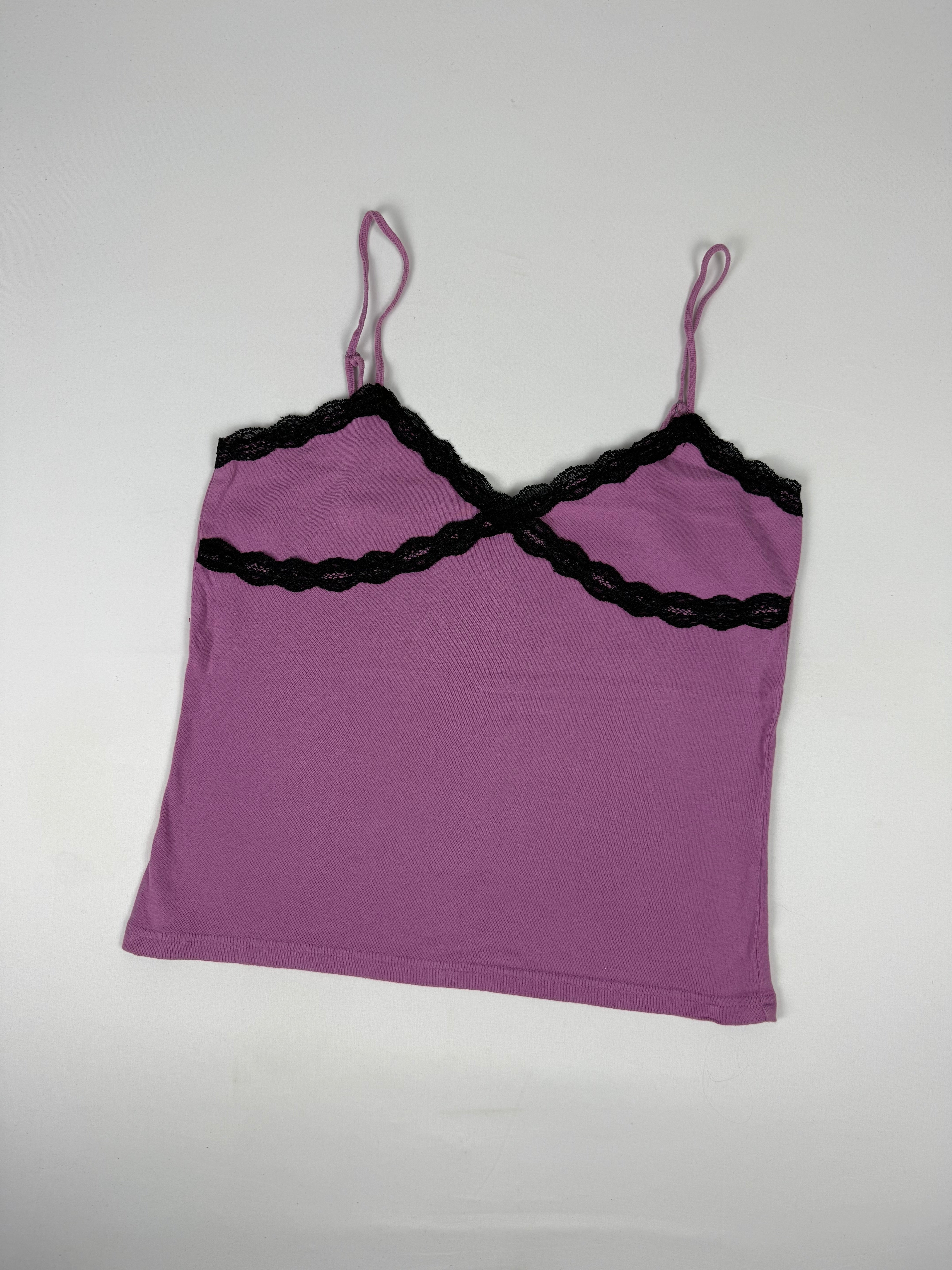 Pink cotton cami top (L)
