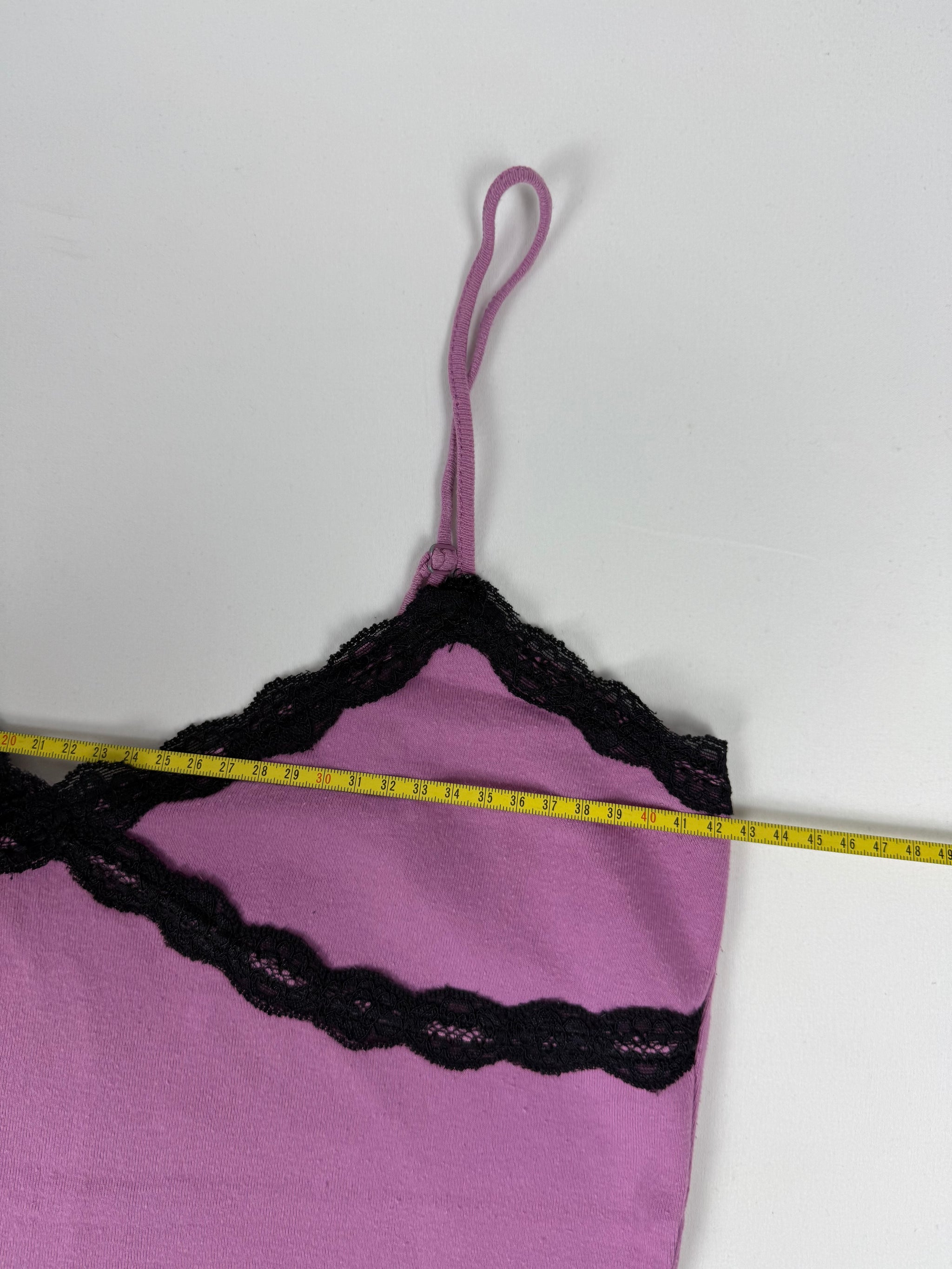 Pink cotton cami top (L)