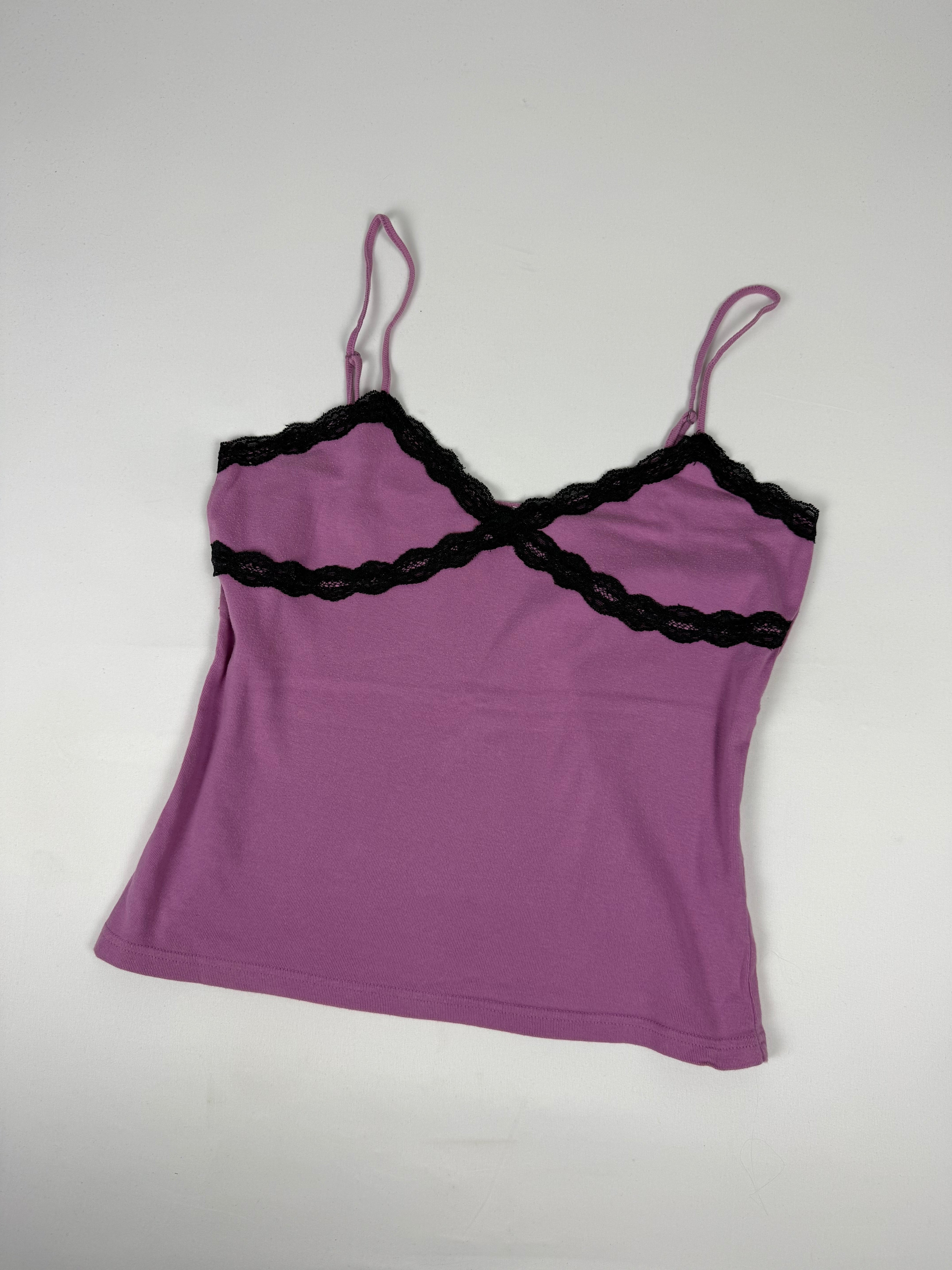 Pink cotton cami top (L)