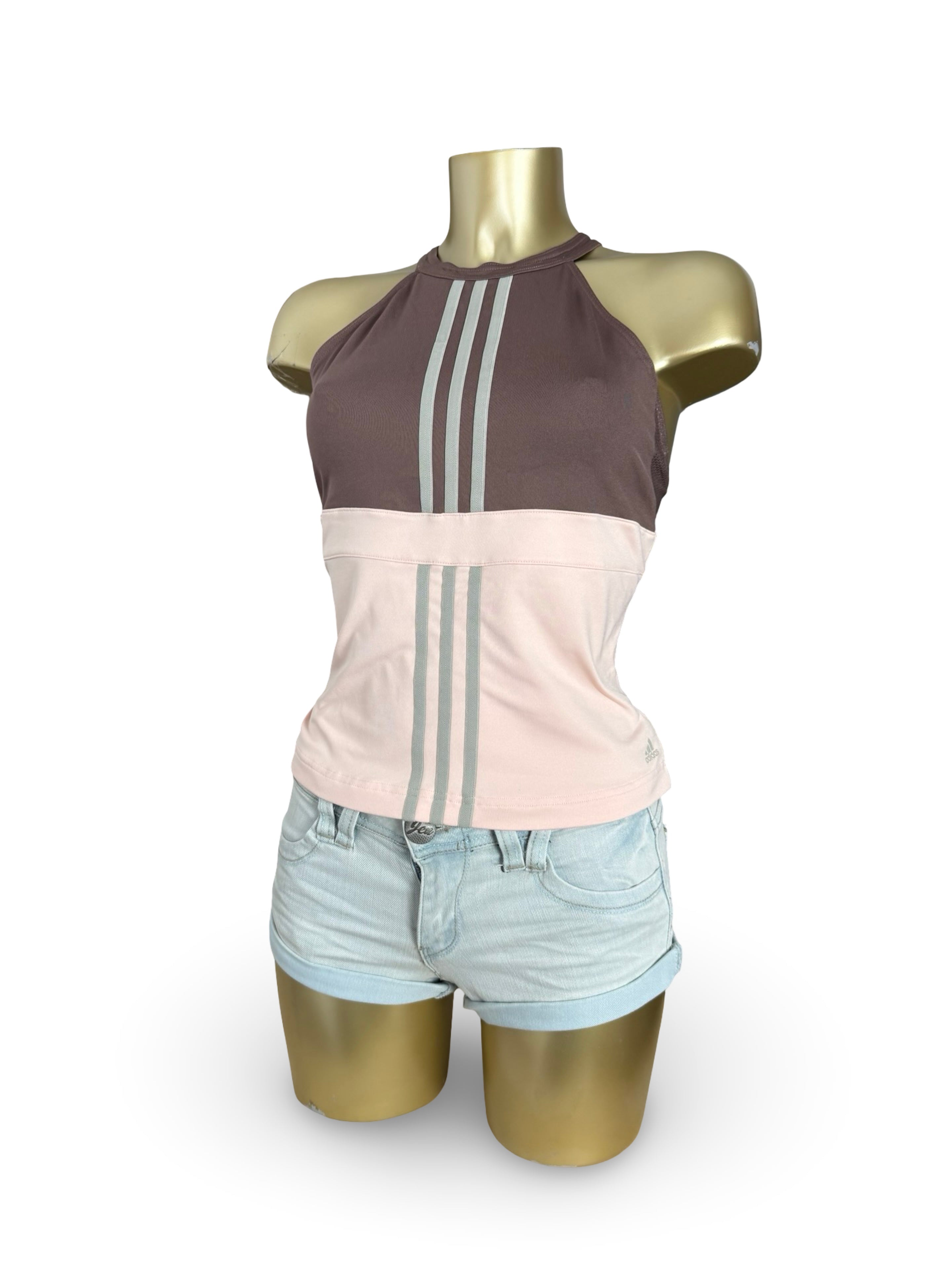 Pink activewear stretchy tank top (L)