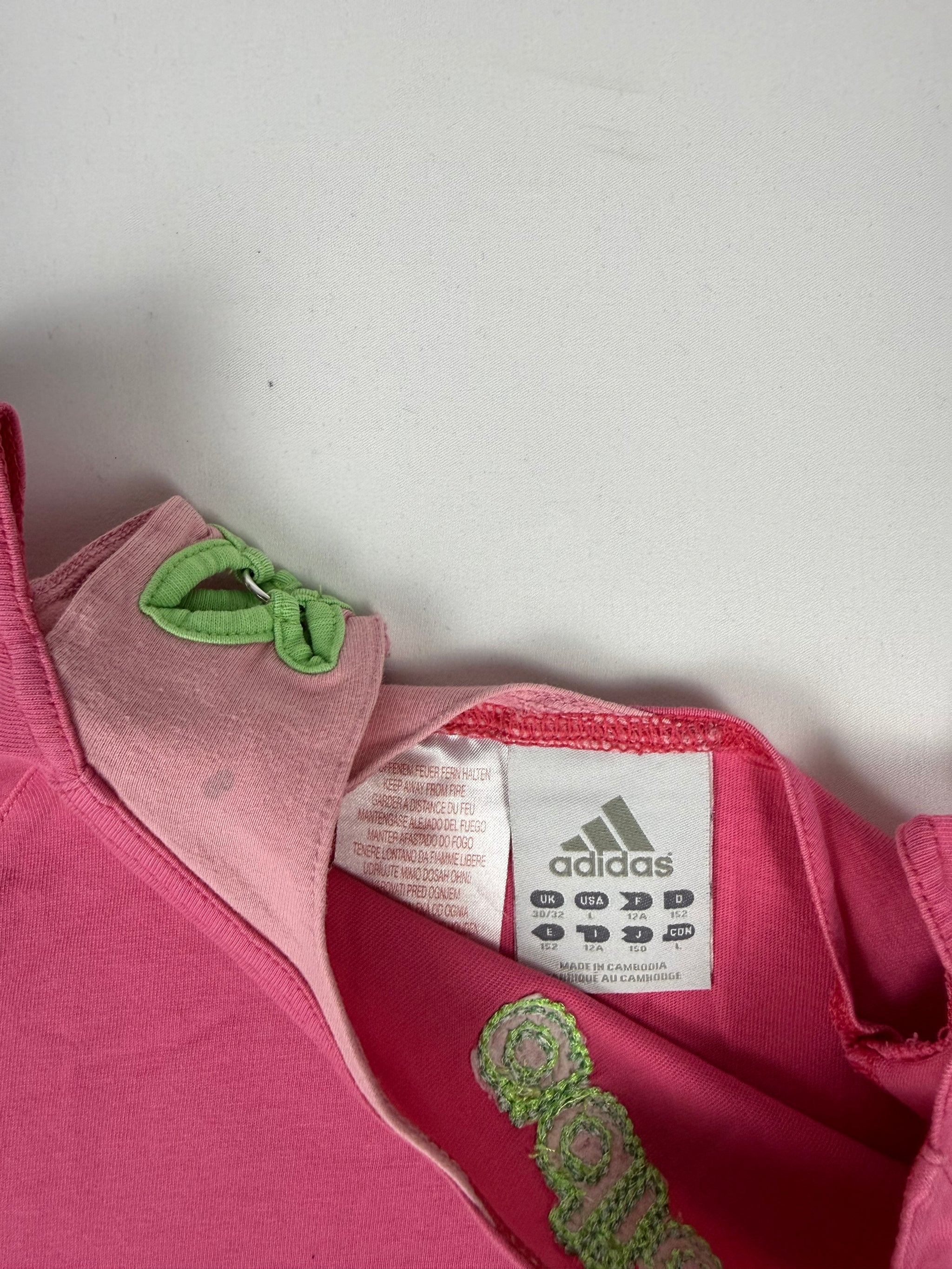 Pink cotton activewear top (S)