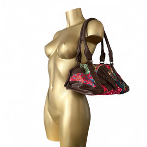 Pink graphic shoulder bag