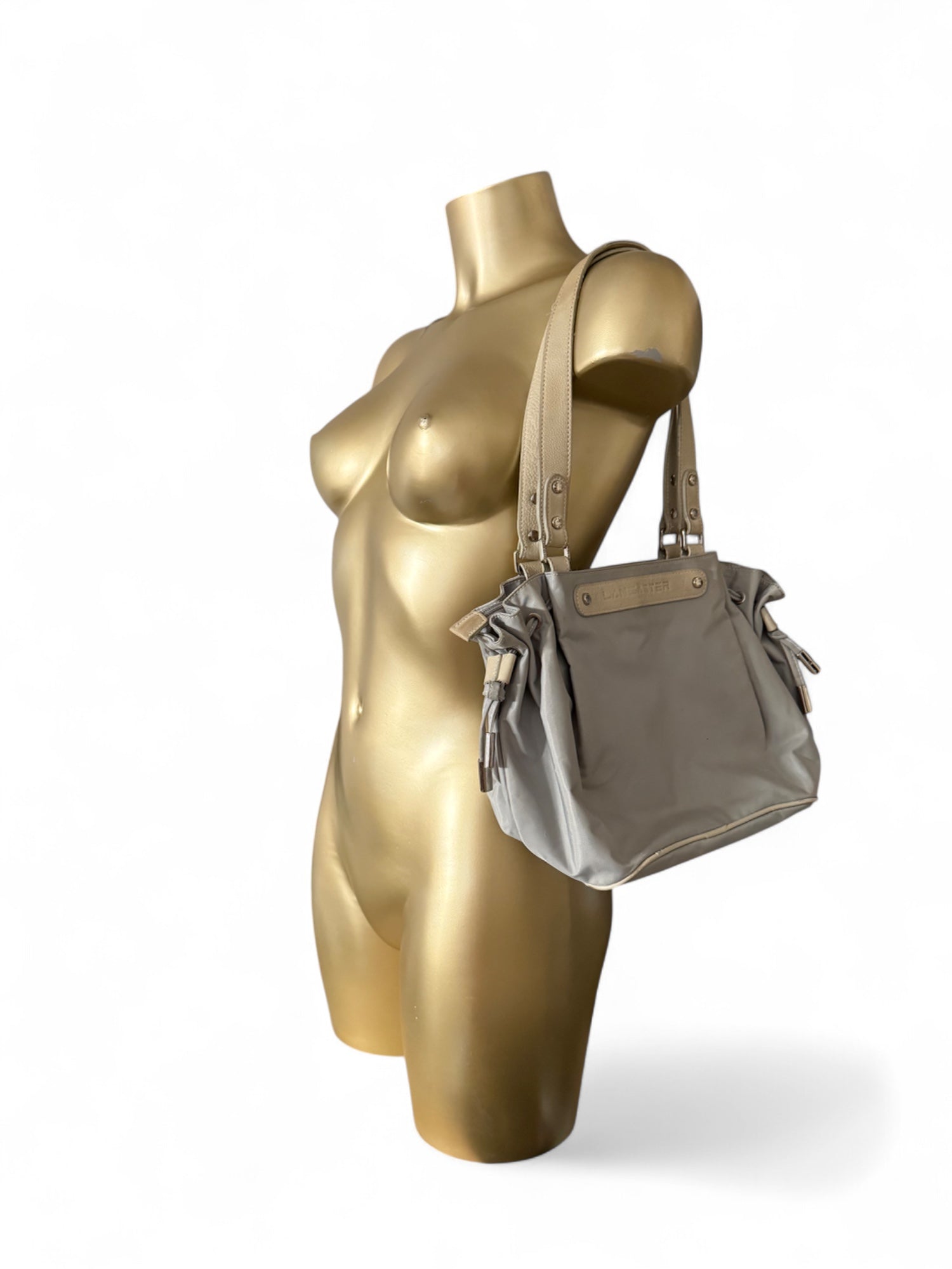 Grey shoulder bag