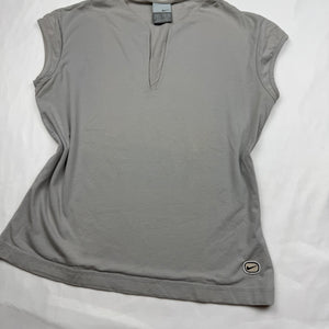 Grey swoosh logo tight fit tee (S/M)