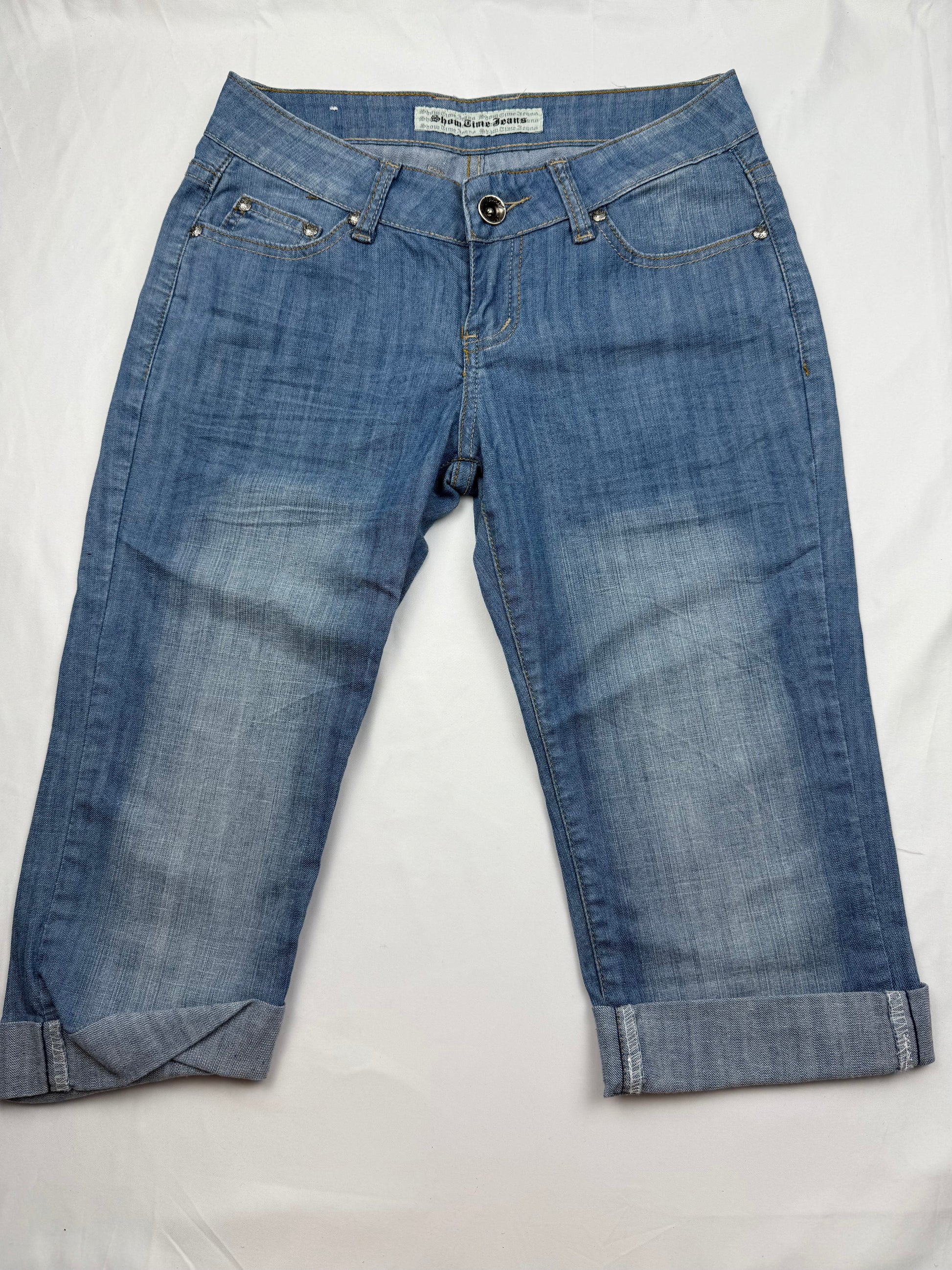 Low rise capri denim pants (XS)