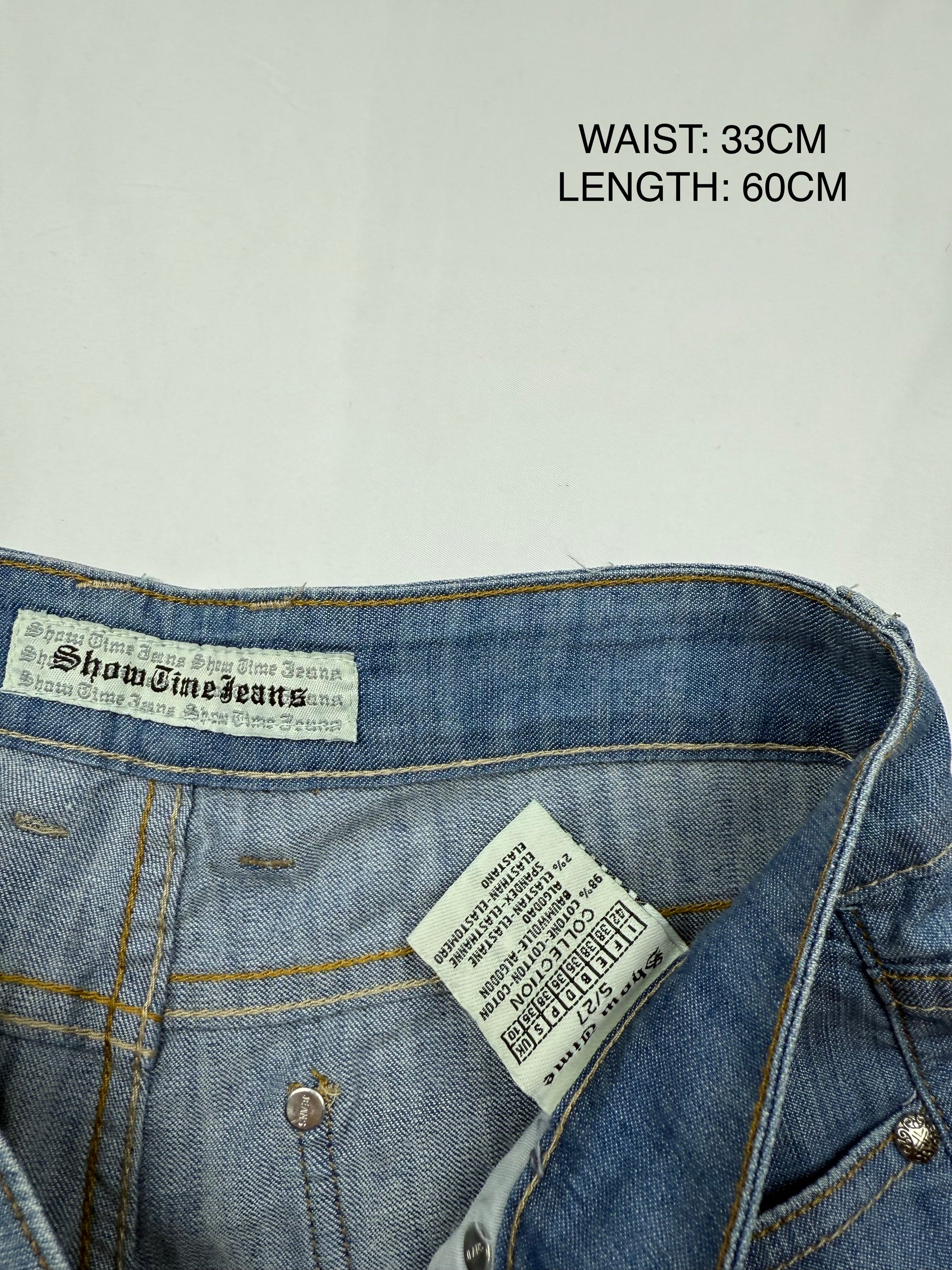 Low rise capri denim pants (XS)