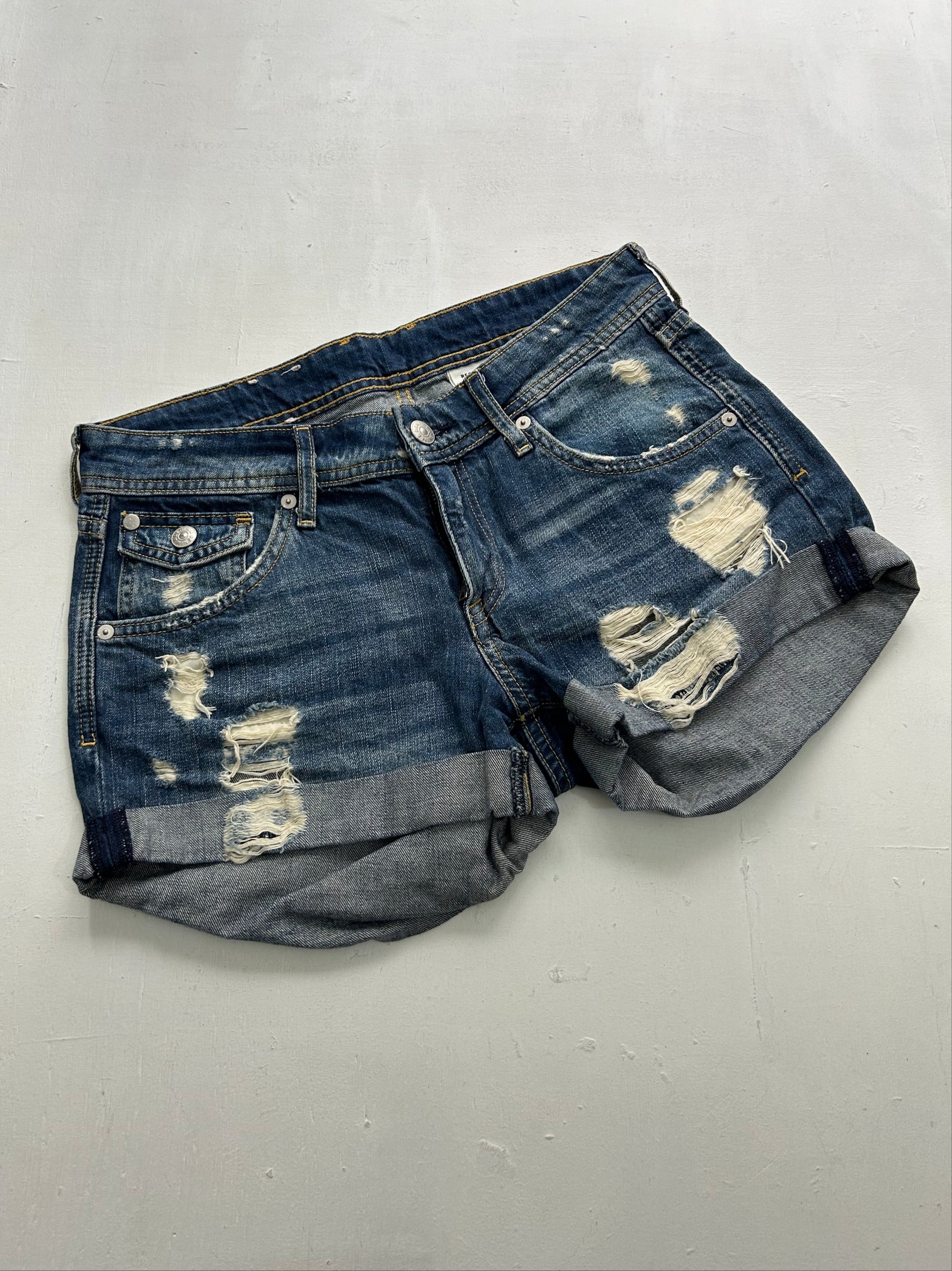 Blue cargo low rise mini/ micro short (S)