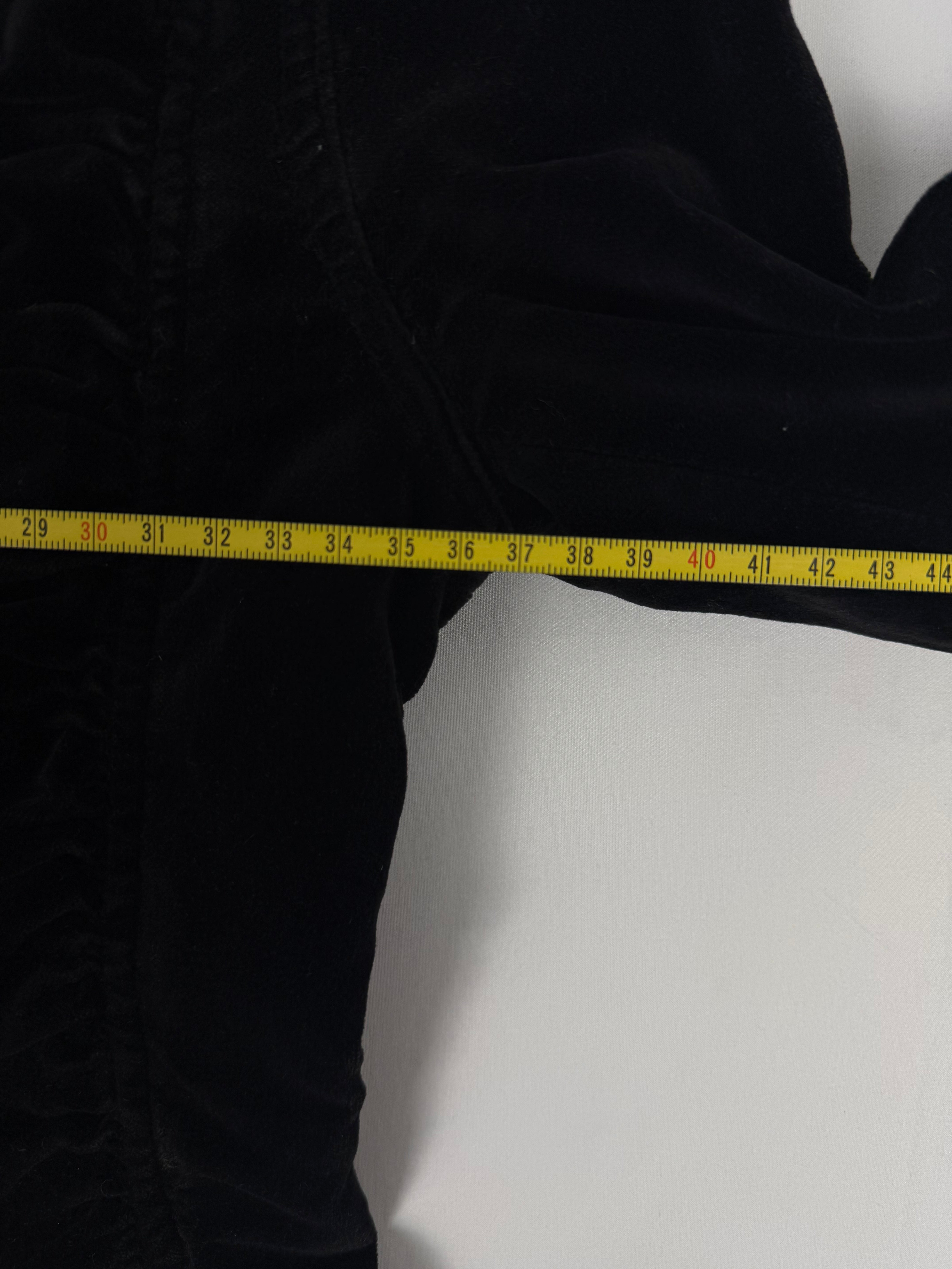 Blazer de bureau noir zippé (M)