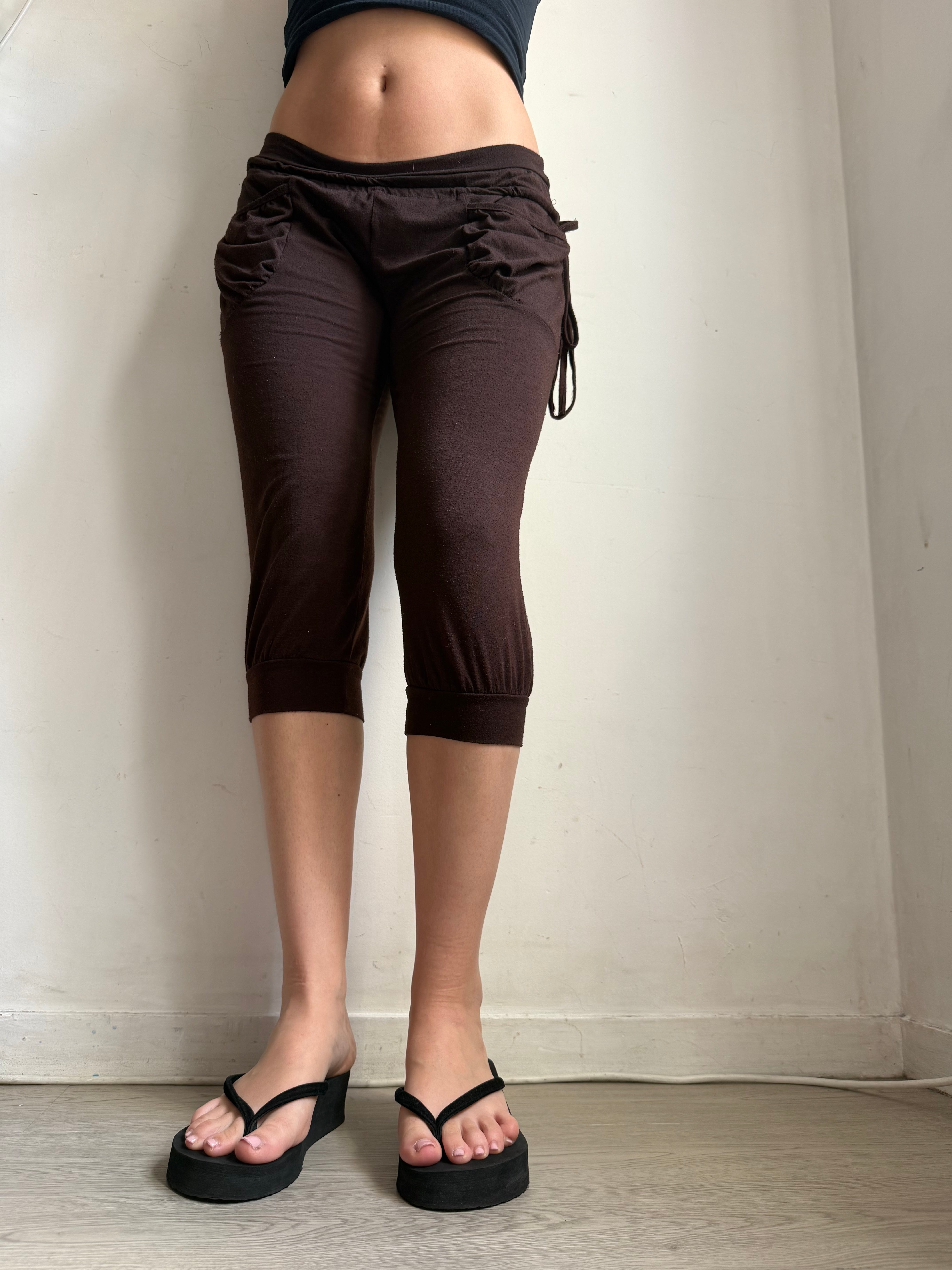 Brown sirwal capri pants (S)