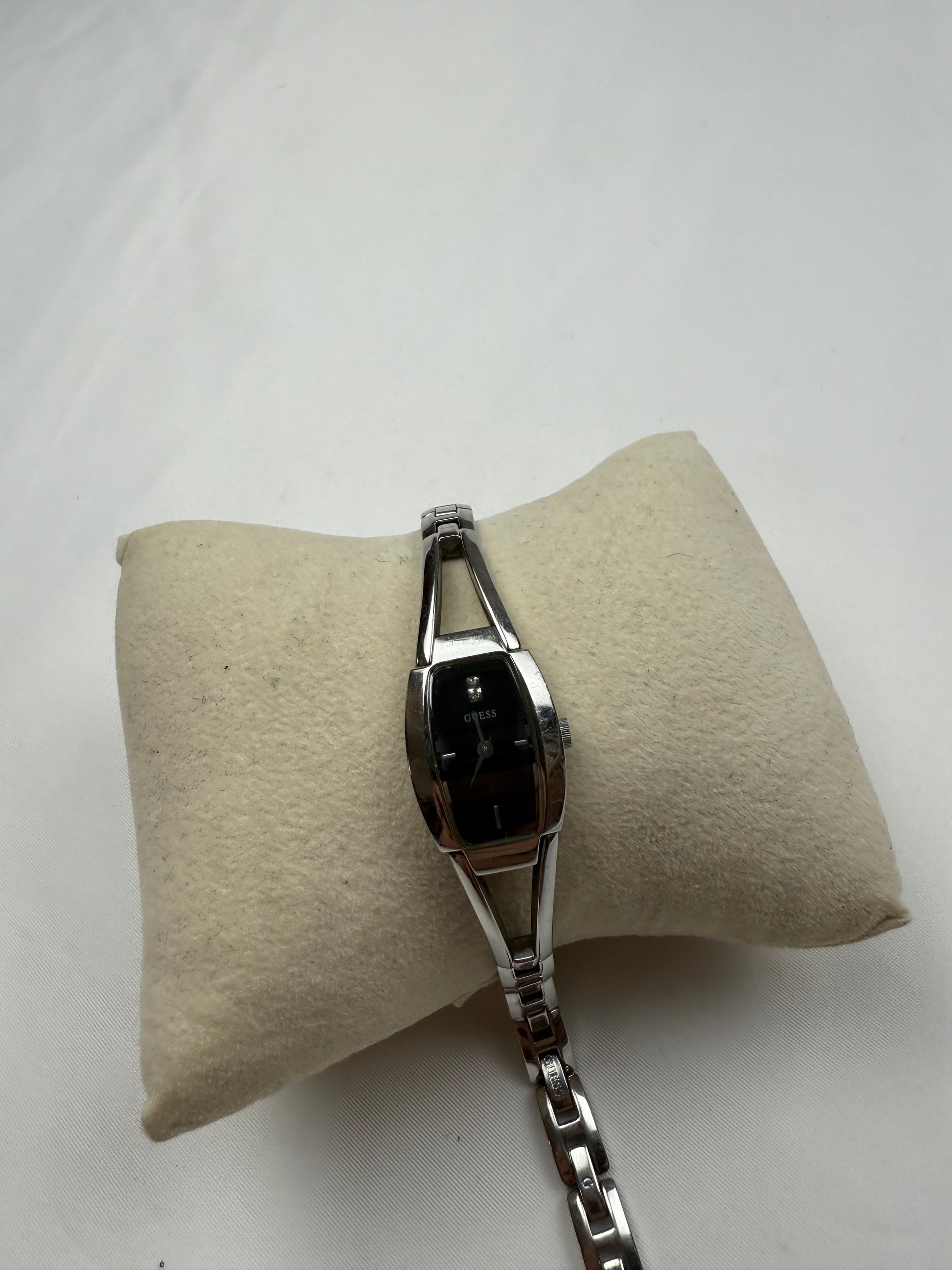 Vintage silver inox bracelet jewelry watch