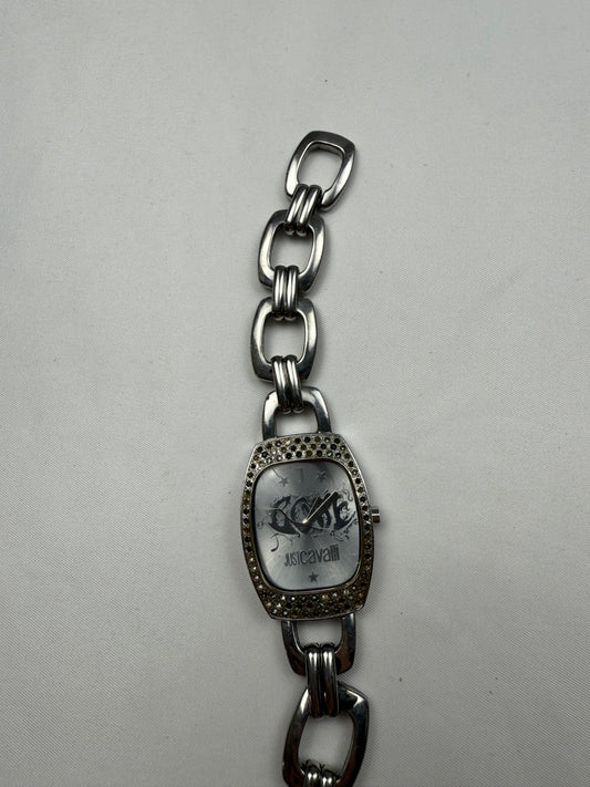 Vintage silver stainless steel bracelet watch jewelry
