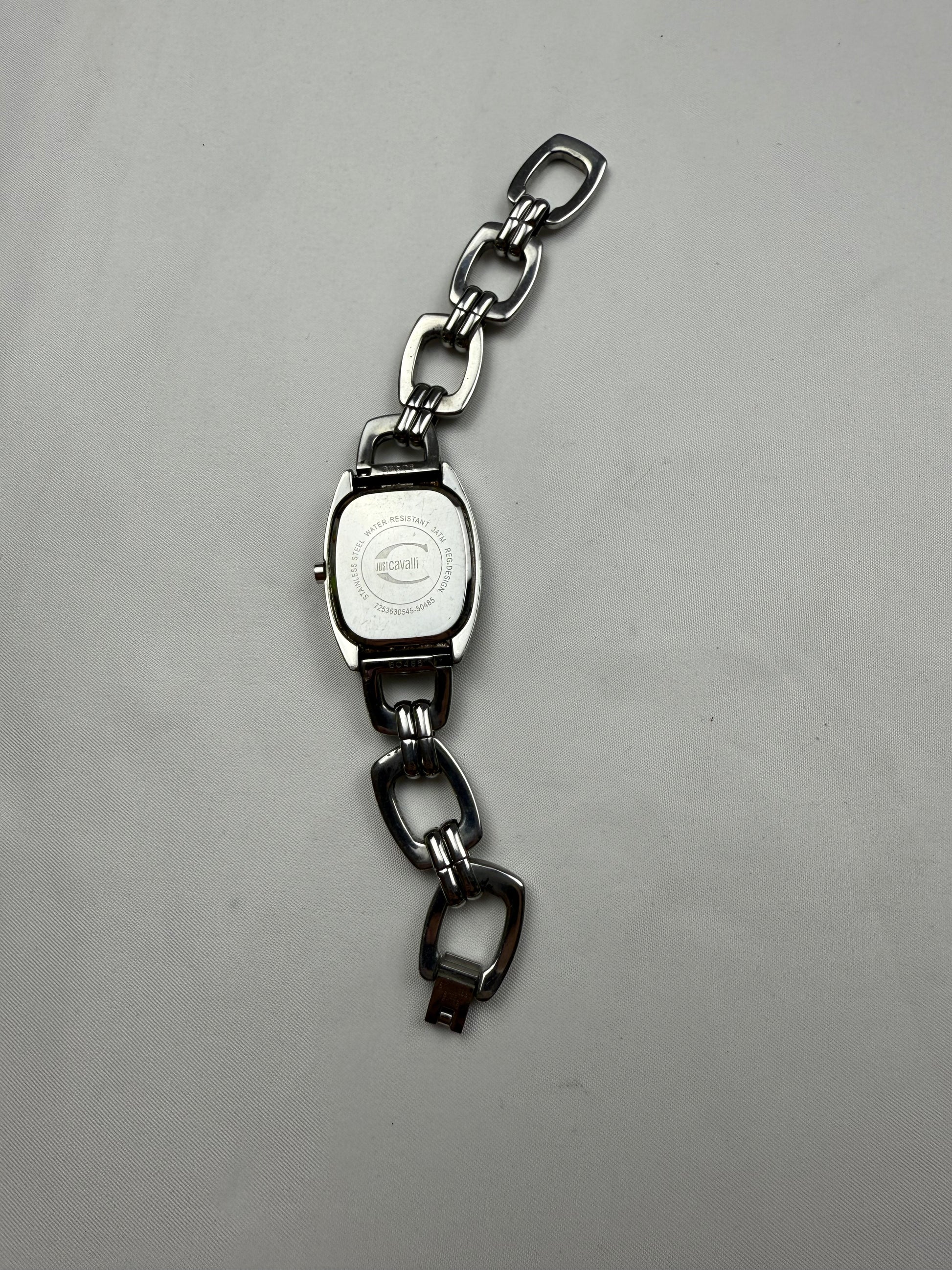 Vintage silver stainless steel bracelet watch jewelry