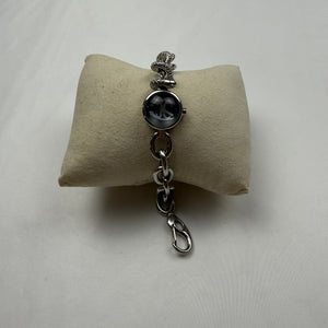 Vintage silver stainless steel snake watch jewelry