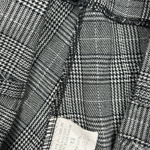 Grey check print low rise mini short (S/M)