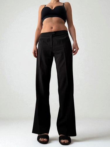 Low rise office baggy pants (M)
