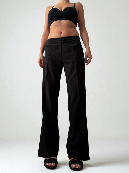 Low rise office baggy pants (M)