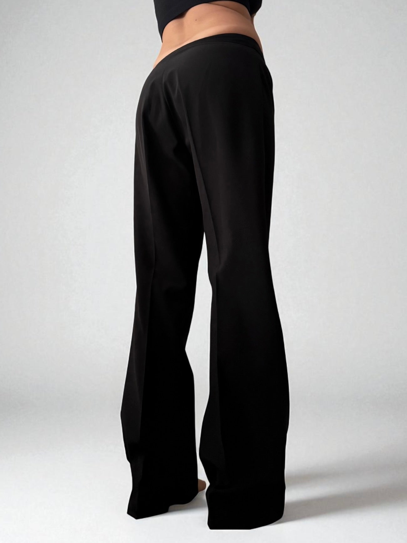 Low rise office baggy pants (M)