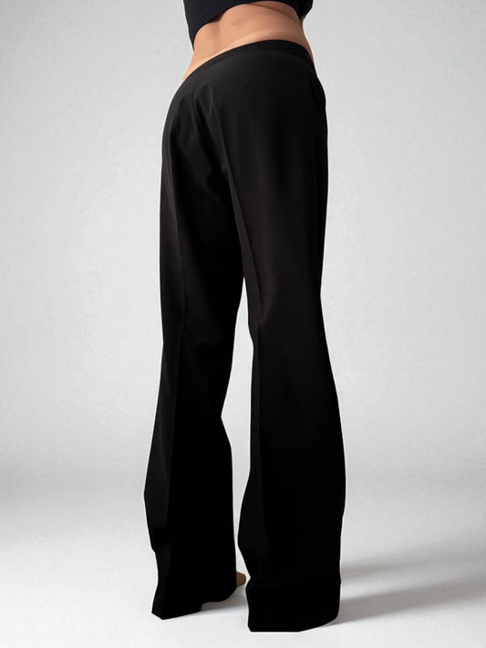 Low rise office baggy pants (M)