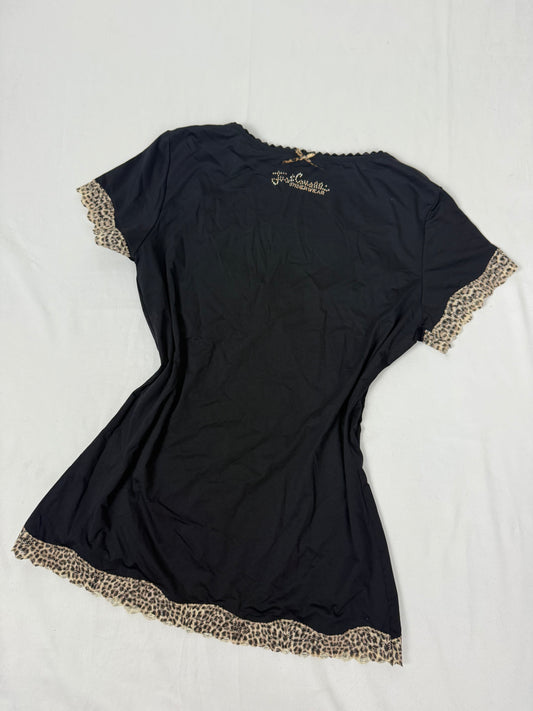 Black panther print underwear lycra tee (L)