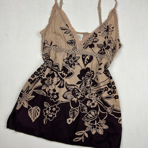 Beige 100% cotton cami top (S/M)