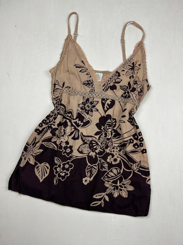 Beige 100% cotton cami top (S/M)