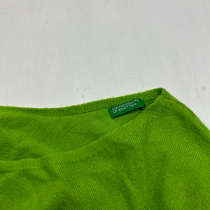 Green one shoulder asymmetric jumper (S)