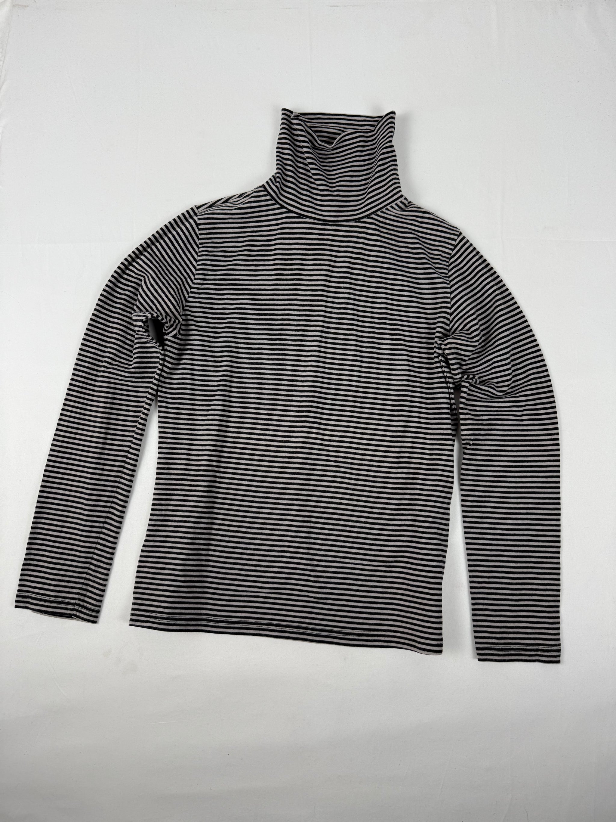 Beige striped long sleeves top (L)