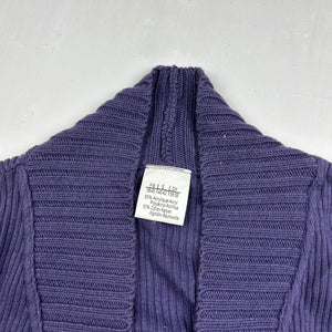 Purple cardigan lace up  jumper (S/M)