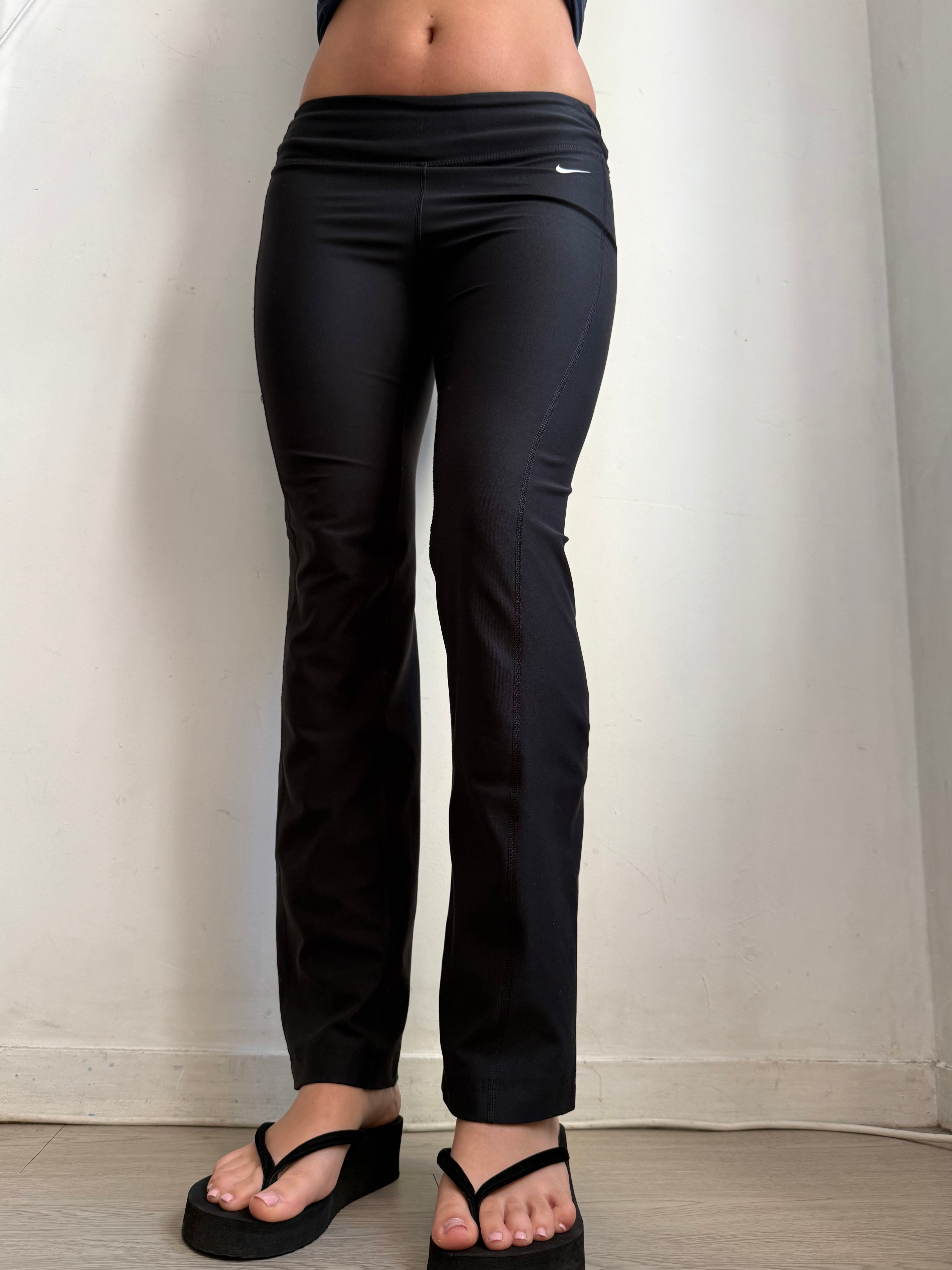 Pantalon corsaire taille basse à pois (S/M)