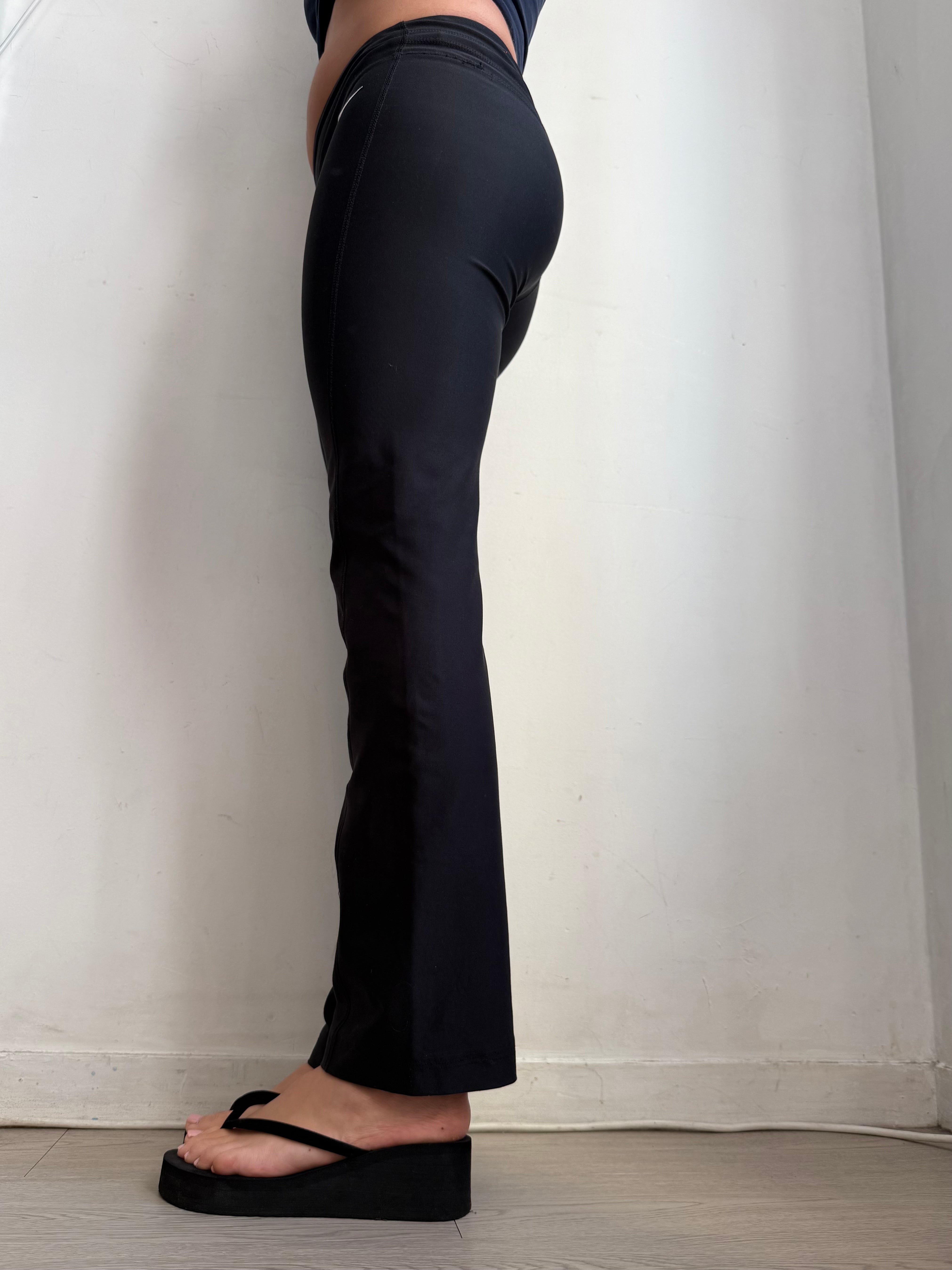 Pantalon corsaire taille basse à pois (S/M)