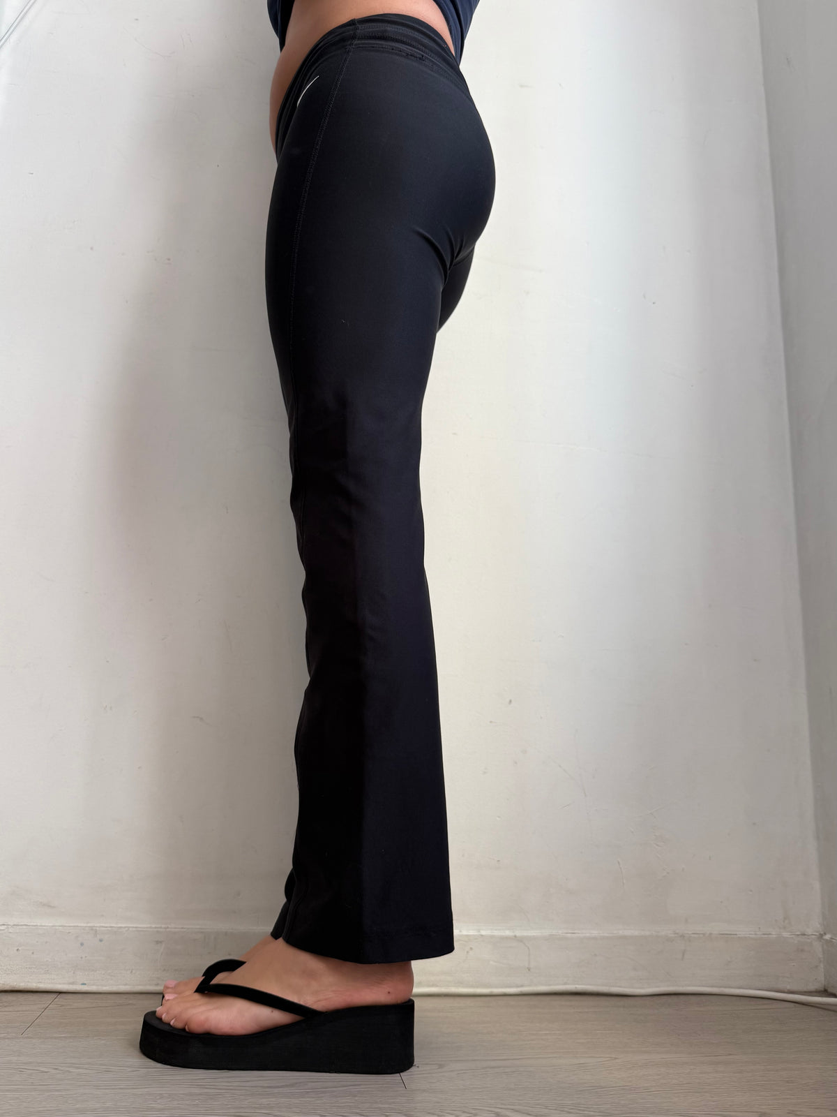 Pantalon corsaire taille basse à pois (S/M)