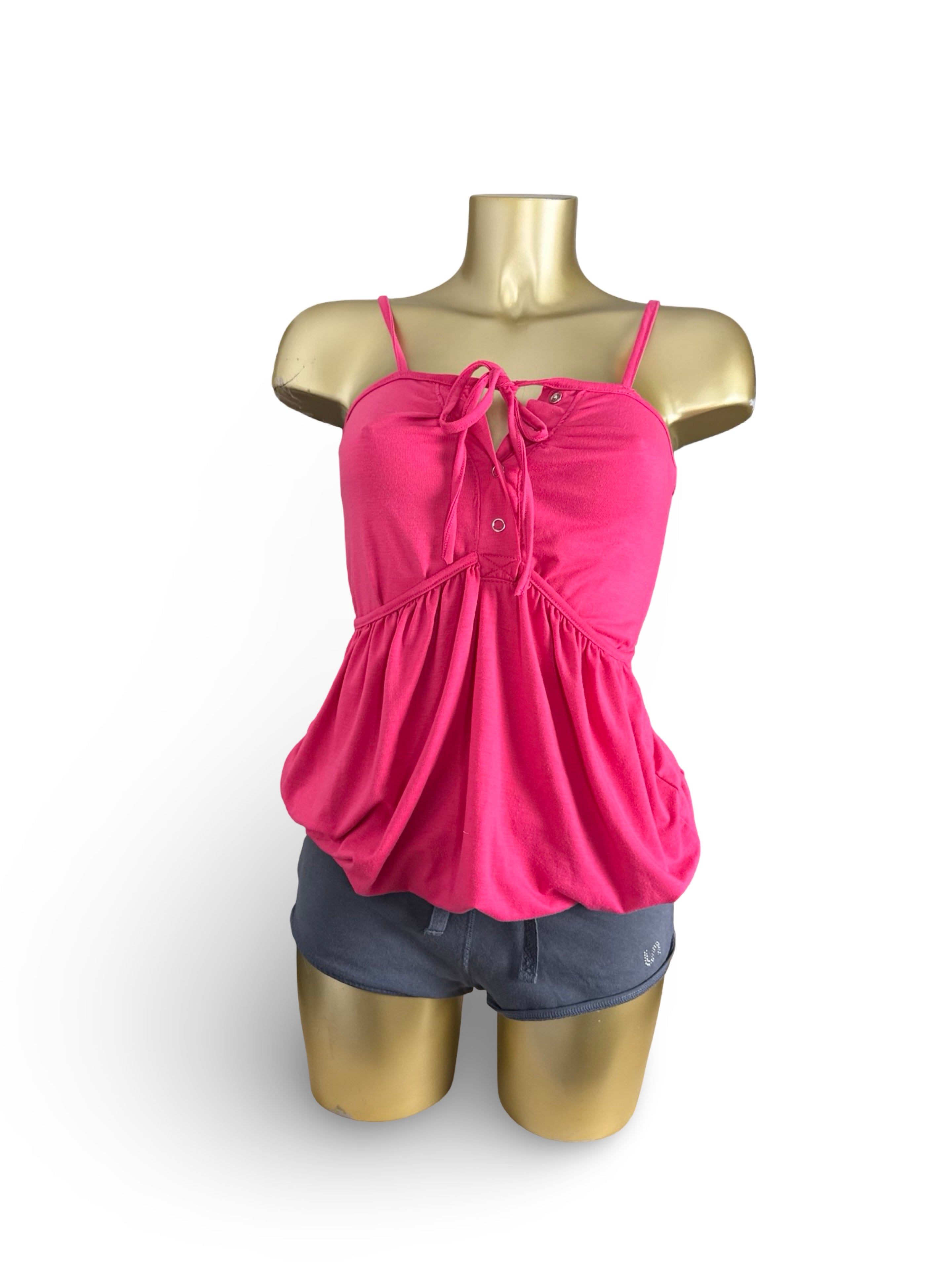 Pink cotton balloon top (S/M)