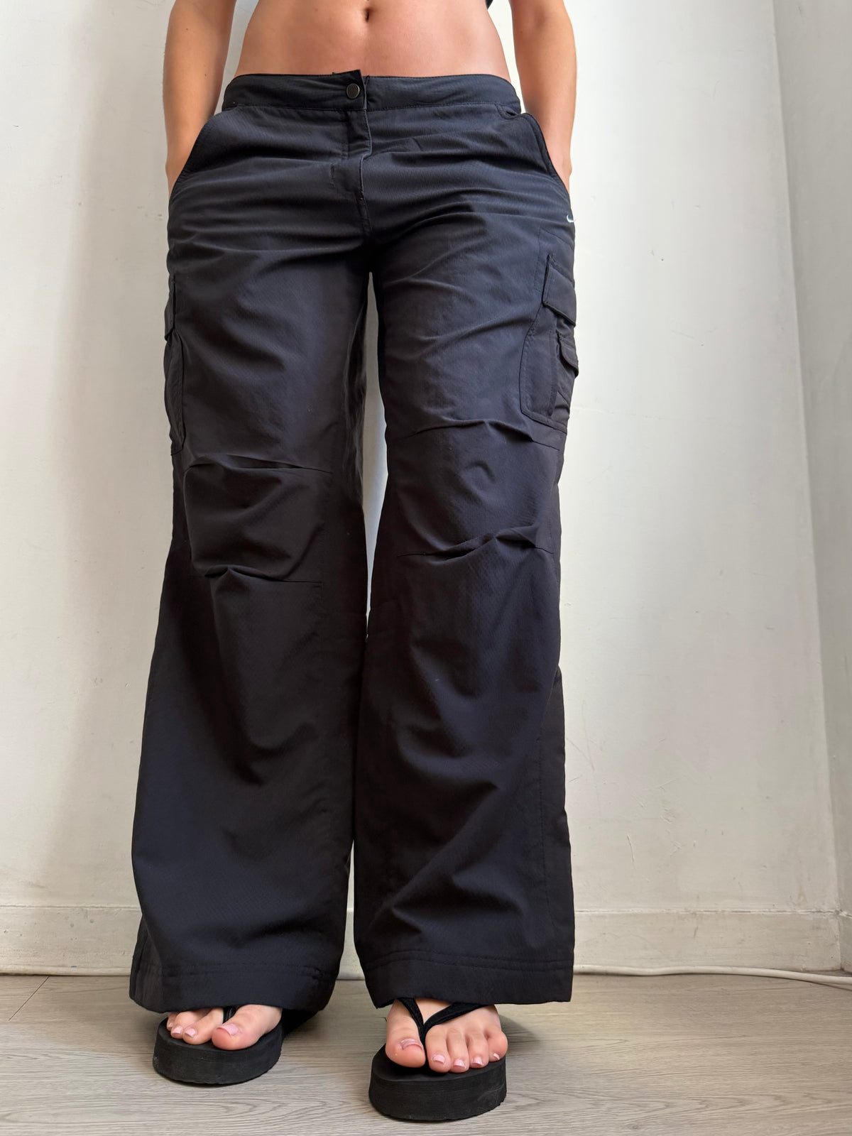 Pantalon corsaire taille basse à pois (S/M)