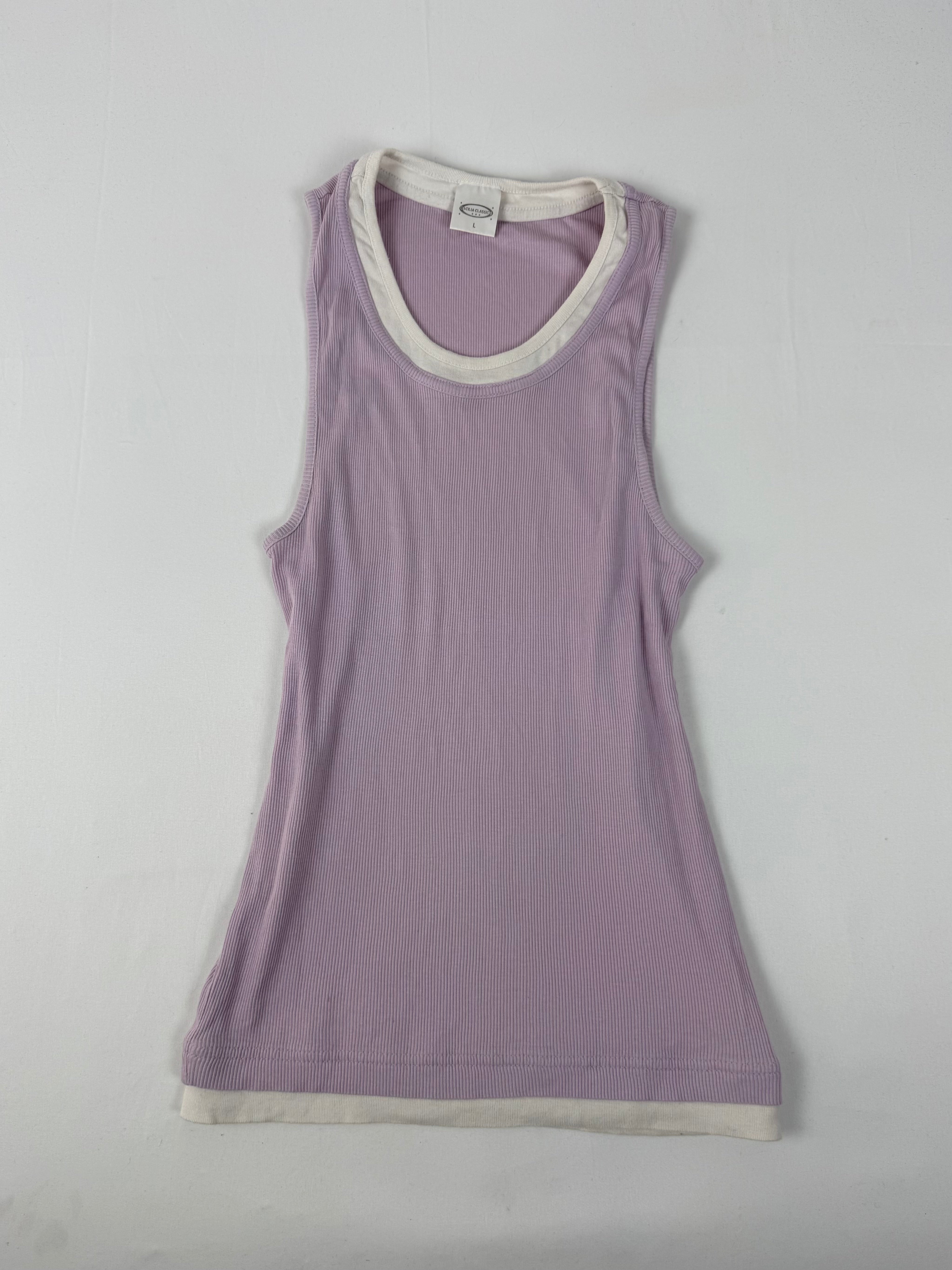 Lilac 2 in 1 tank top (S/M)