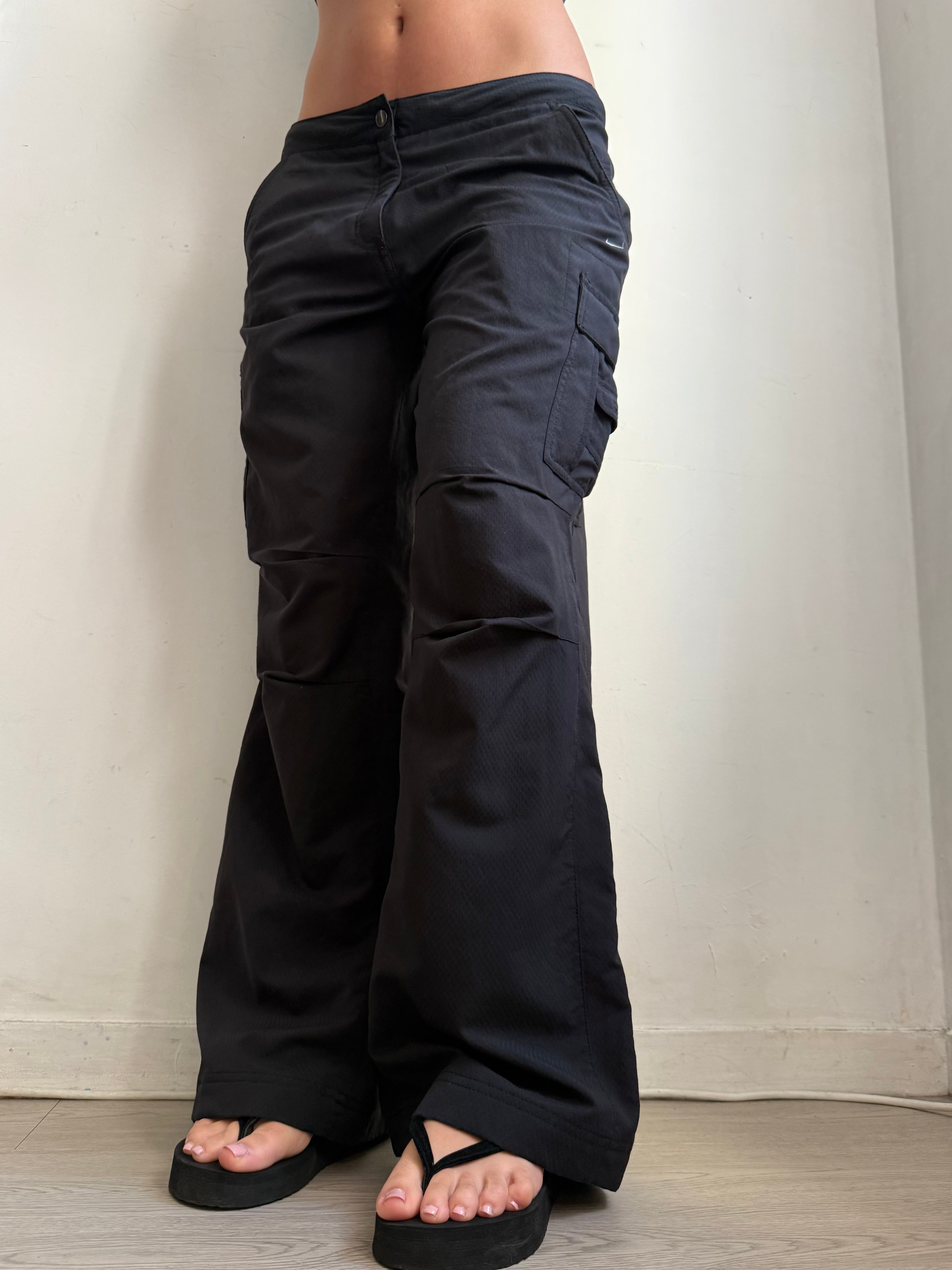 Pantalon corsaire taille basse à pois (S/M)