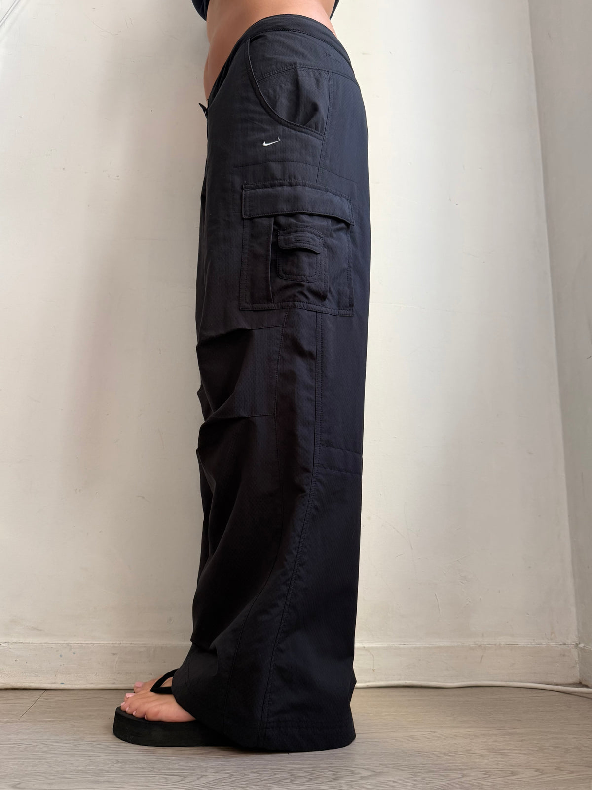 Pantalon corsaire taille basse à pois (S/M)